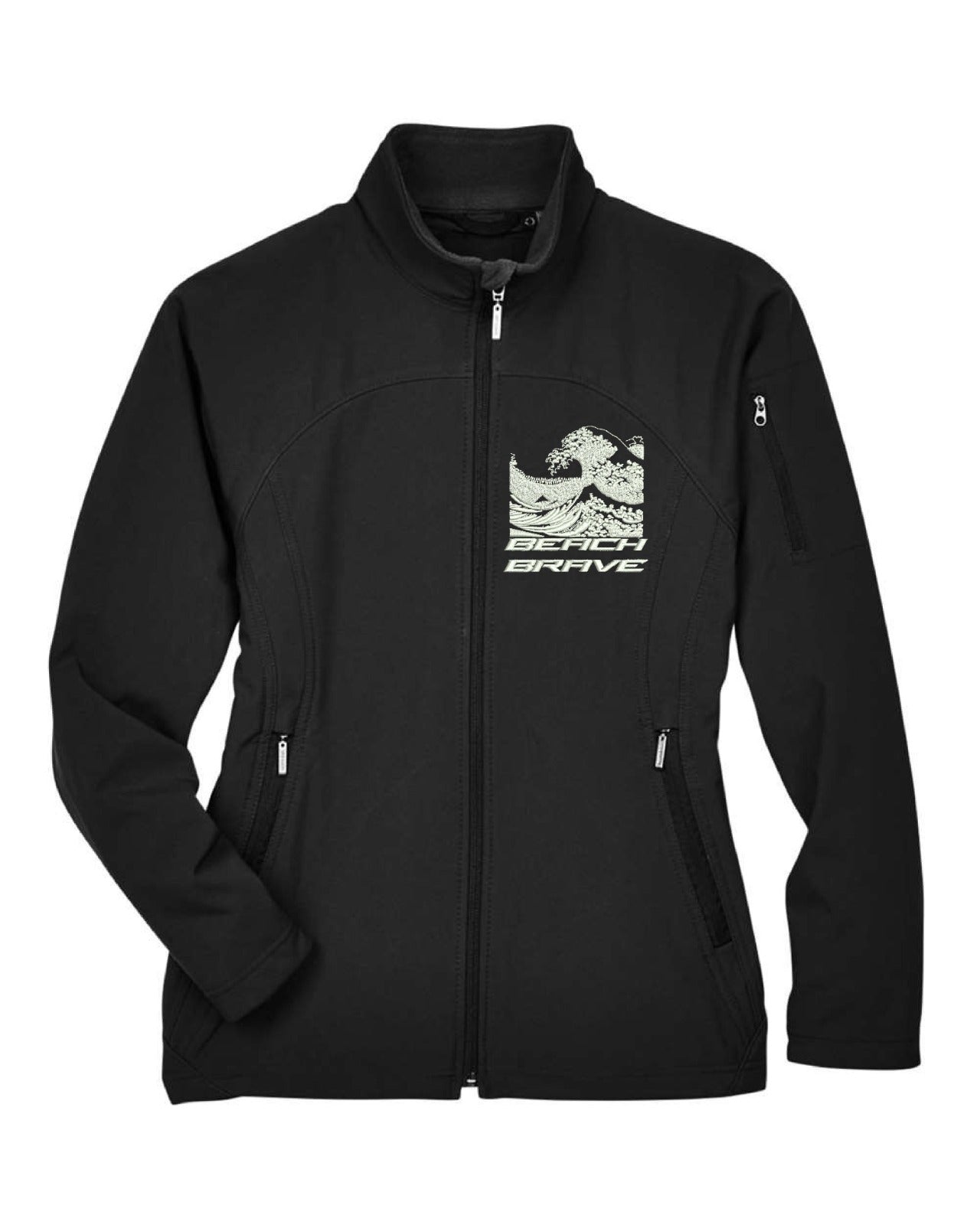 BEACH BRAVE LADIES COACH JACKET - BLACK