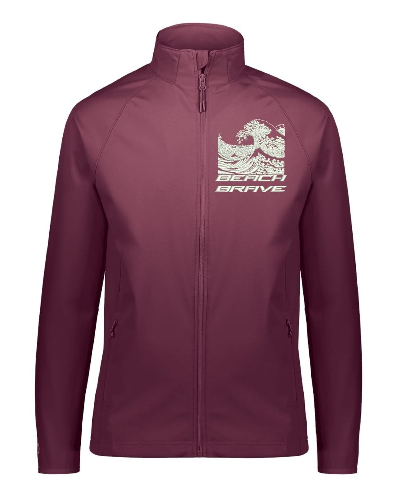 BEACH BRAVE COACH JACKET - BURGUNDY