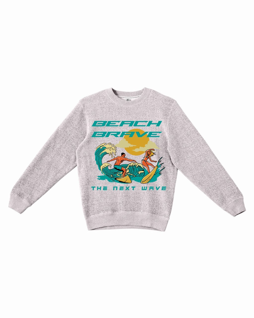 NANTUCKET BEACH BRAVE SURFING - GRAY