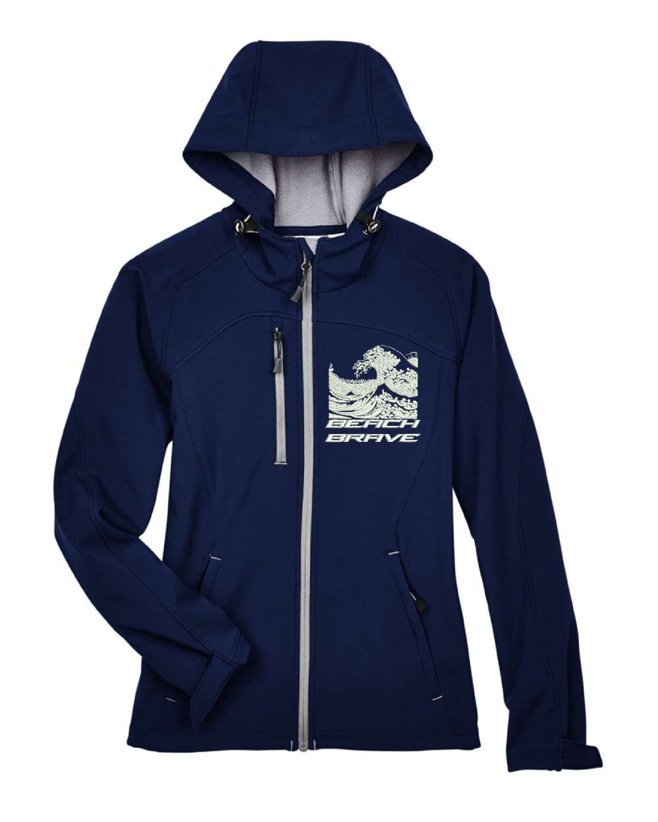 BEACH BRAVE LADIES THREE LAYER CORE JACKET - NAVY