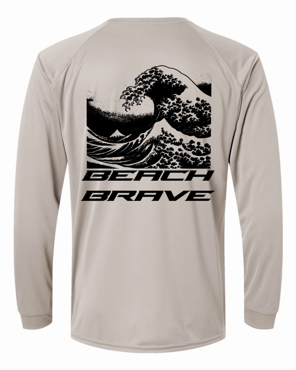 BEACH BRAVE UPF WAVE RASHGUARD - SAND