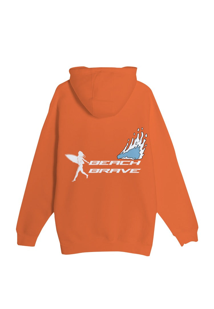 BEACH BRAVE PULLOVER RUNNING SHADOW HOODIE - APRICOT