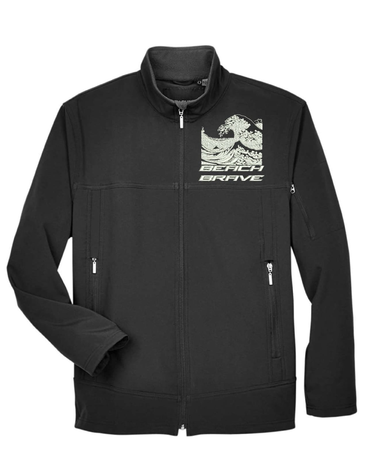 BEACH BRAVE COACH JACKET - BLACK