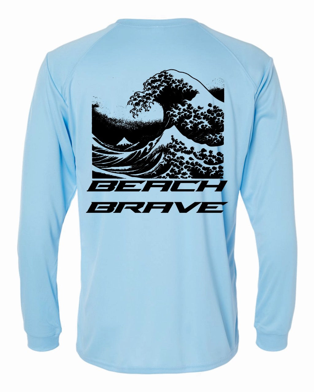 BEACH BRAVE UPF WAVE RASHGUARD - SKY