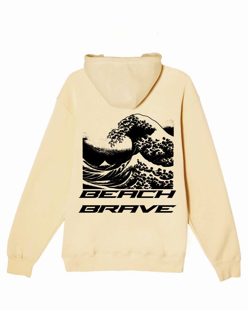 BEACH BRAVE PULLOVER WAVE HOODIE - SUNSHINE