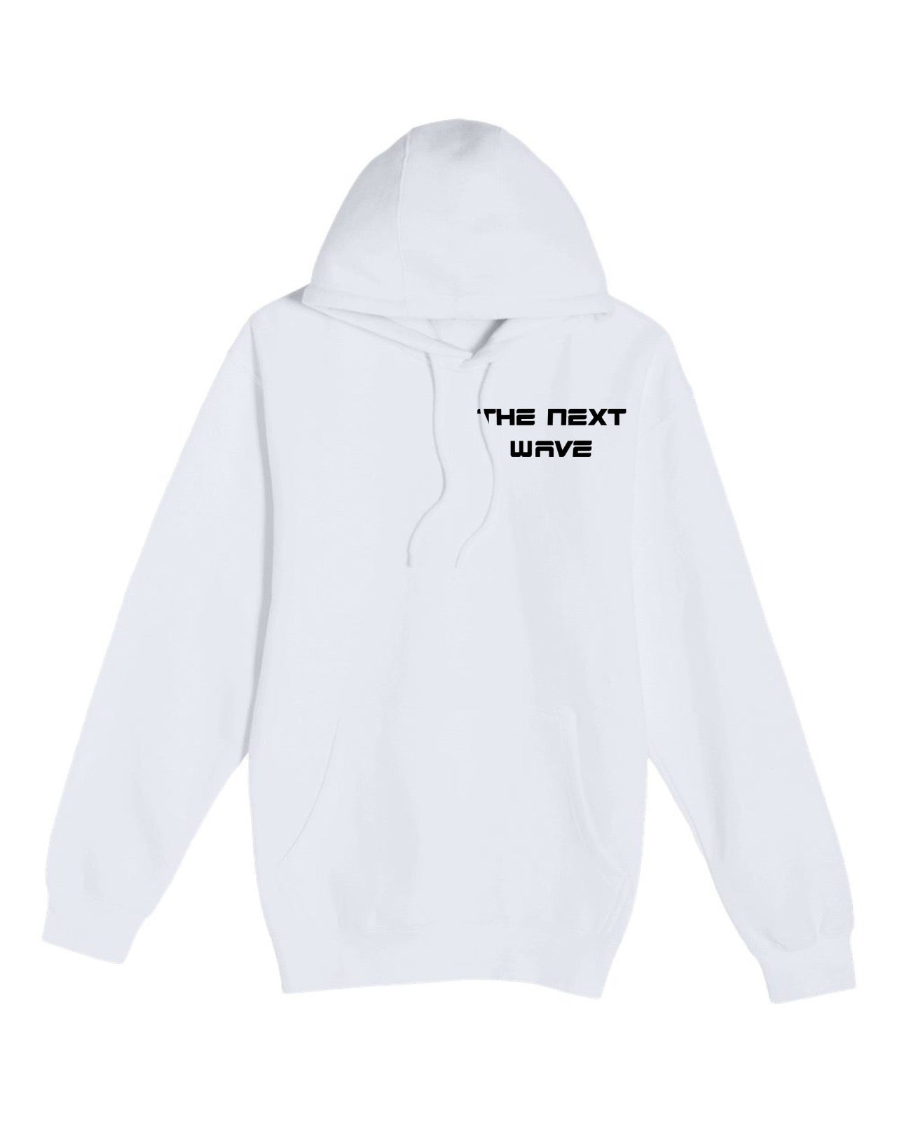 BEACH BRAVE PULLOVER WAVE HOODIE - WHITE