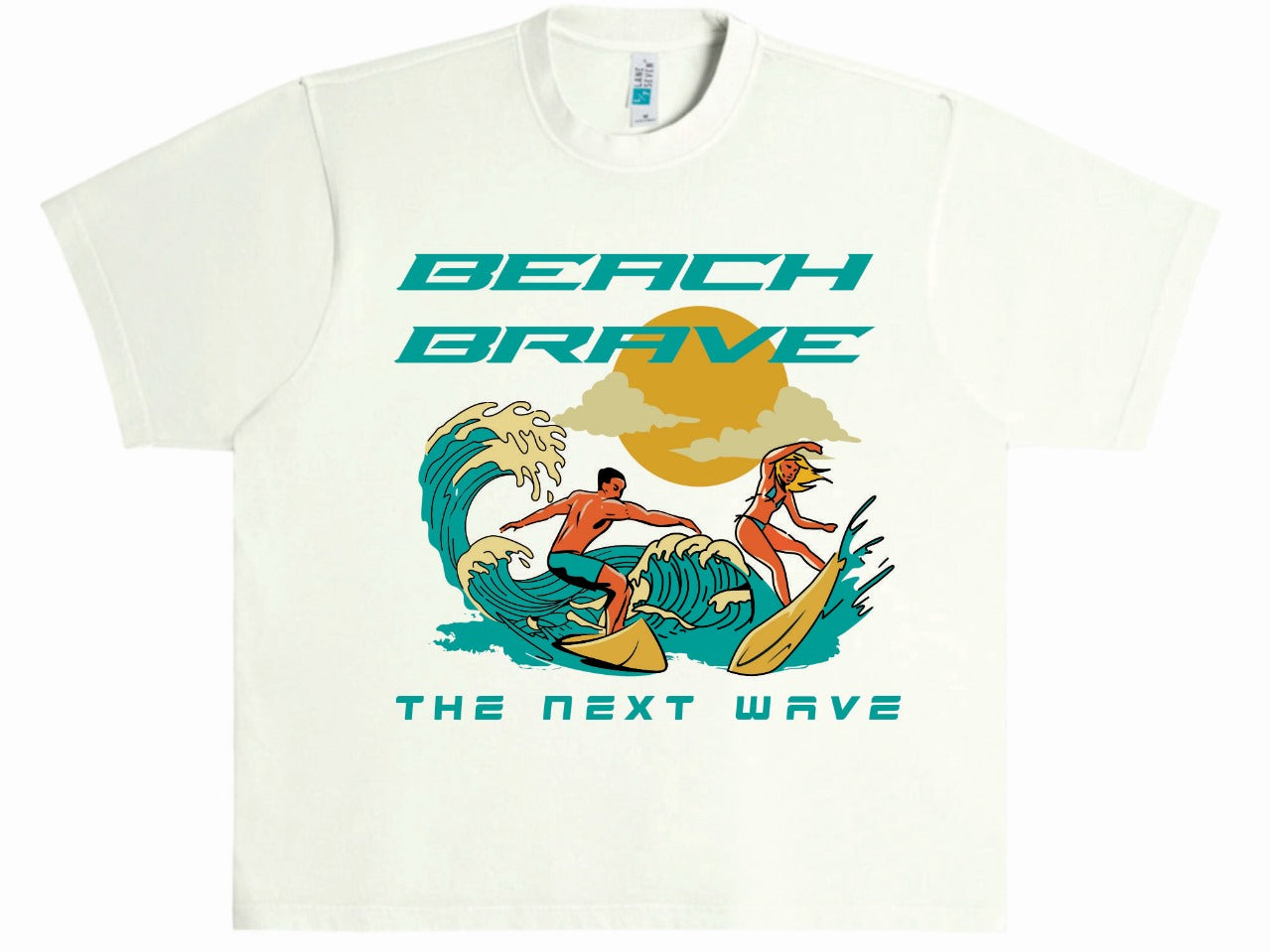 HEAVYWEIGHT BEACH BRAVE SURF TEE - MINT