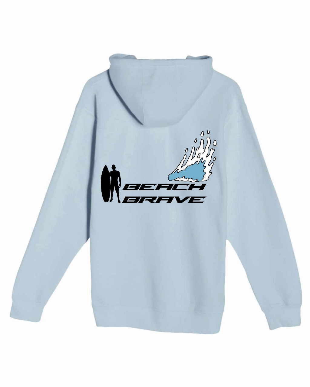 BEACH BRAVE PULLOVER SHADOW HOODIE - SKY