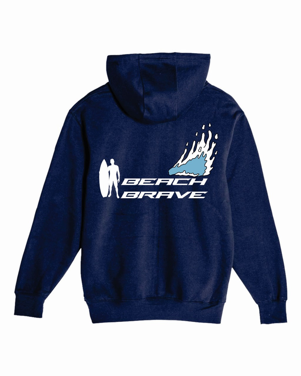 BEACH BRAVE PULLOVER SHADOW HOODIE - NAVY