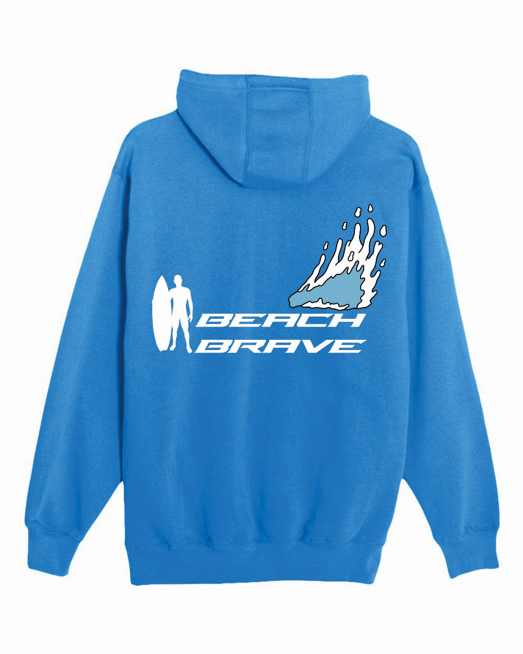 BEACH BRAVE PULLOVER SHADOW HOODIE - ROYAL