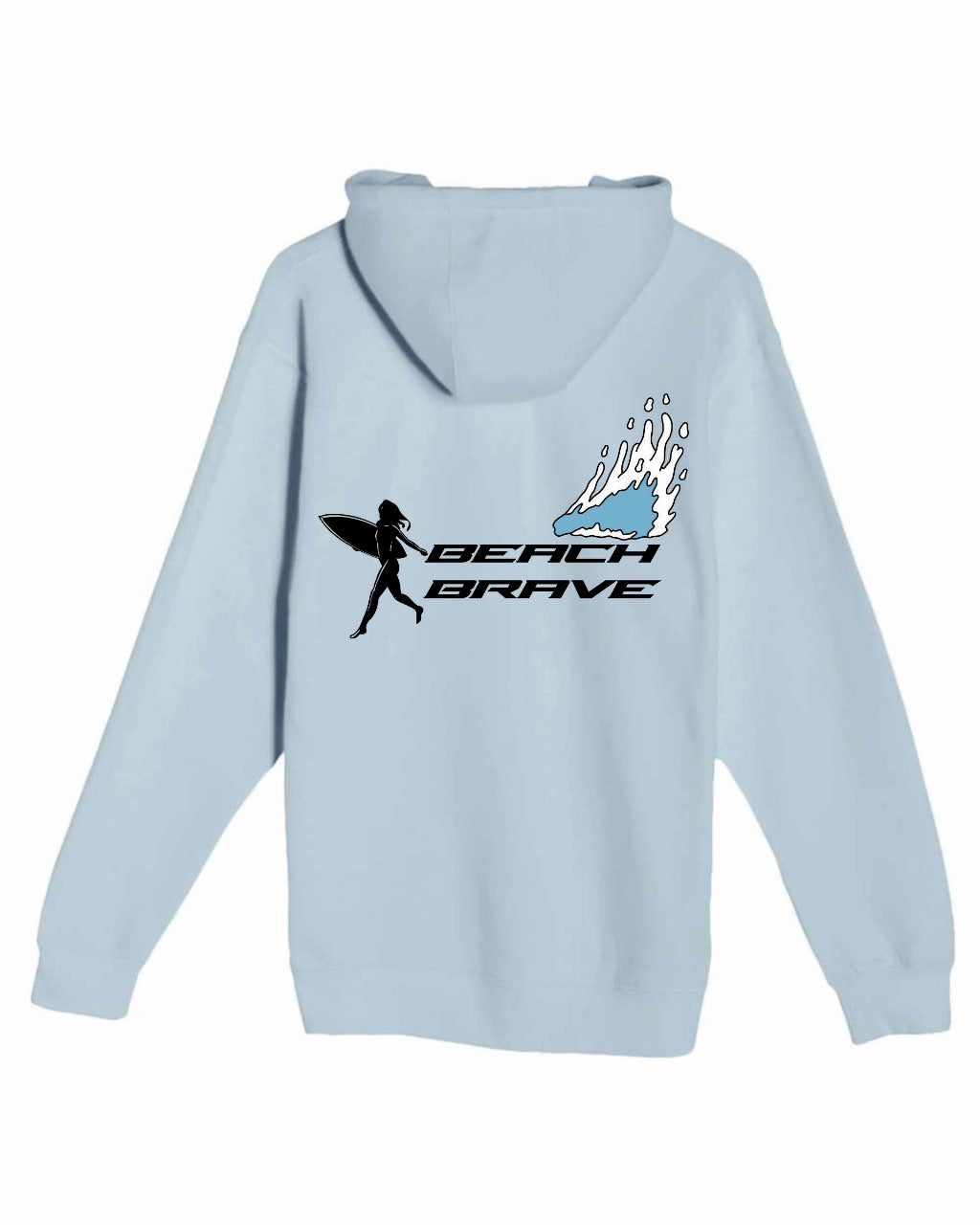 BEACH BRAVE PULLOVER RUNNING SHADOW HOODIE - SKY
