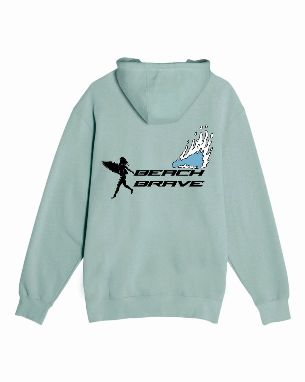 BEACH BRAVE PULLOVER RUNNING SHADOW HOODIE - MINT