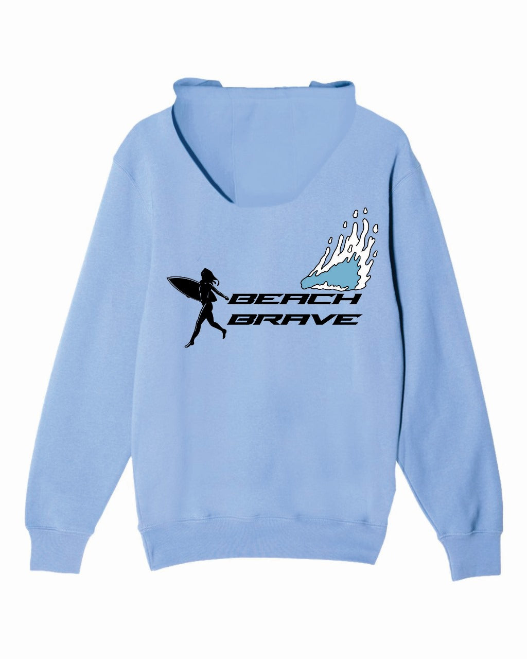 BEACH BRAVE PULLOVER RUNNING SHADOW HOODIE - BLUE