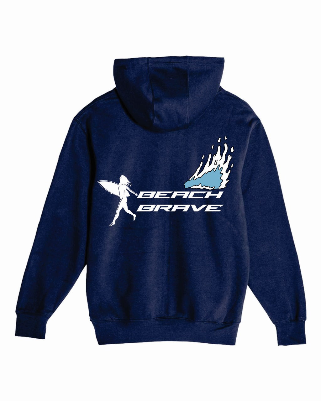 BEACH BRAVE PULLOVER RUNNING SHADOW HOODIE - NAVY