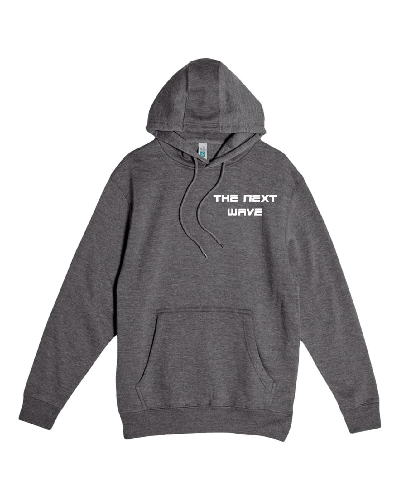 BEACH BRAVE PULLOVER WAVE HOODIE - CHARCOAL