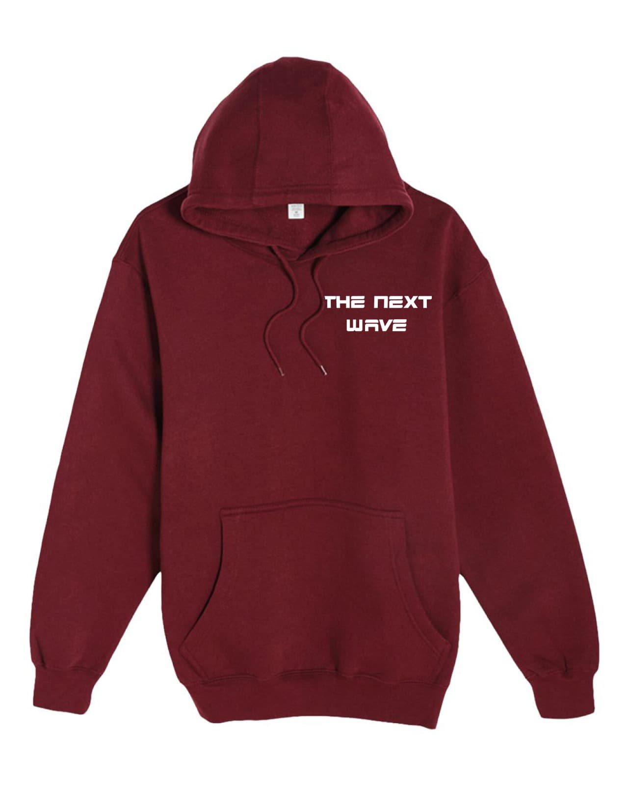 BEACH BRAVE PULLOVER WAVE HOODIE - BURGUNDY