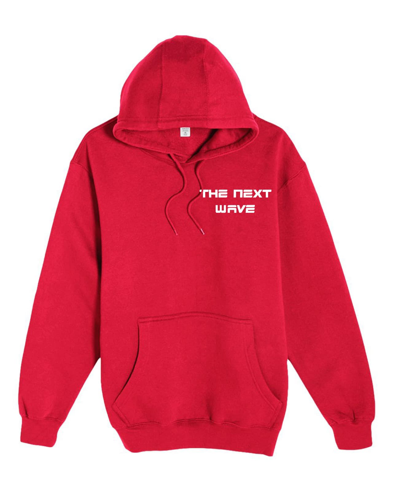 BEACH BRAVE PULLOVER WAVE HOODIE - RED