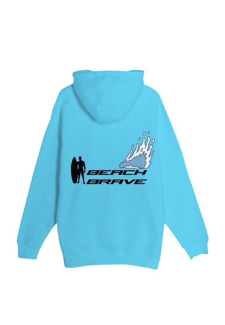 BEACH BRAVE PULLOVER SHADOW HOODIE - OCEAN