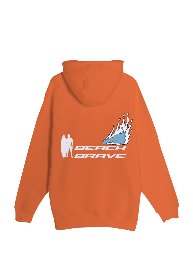 BEACH BRAVE PULLOVER SHADOW HOODIE - APRICOT