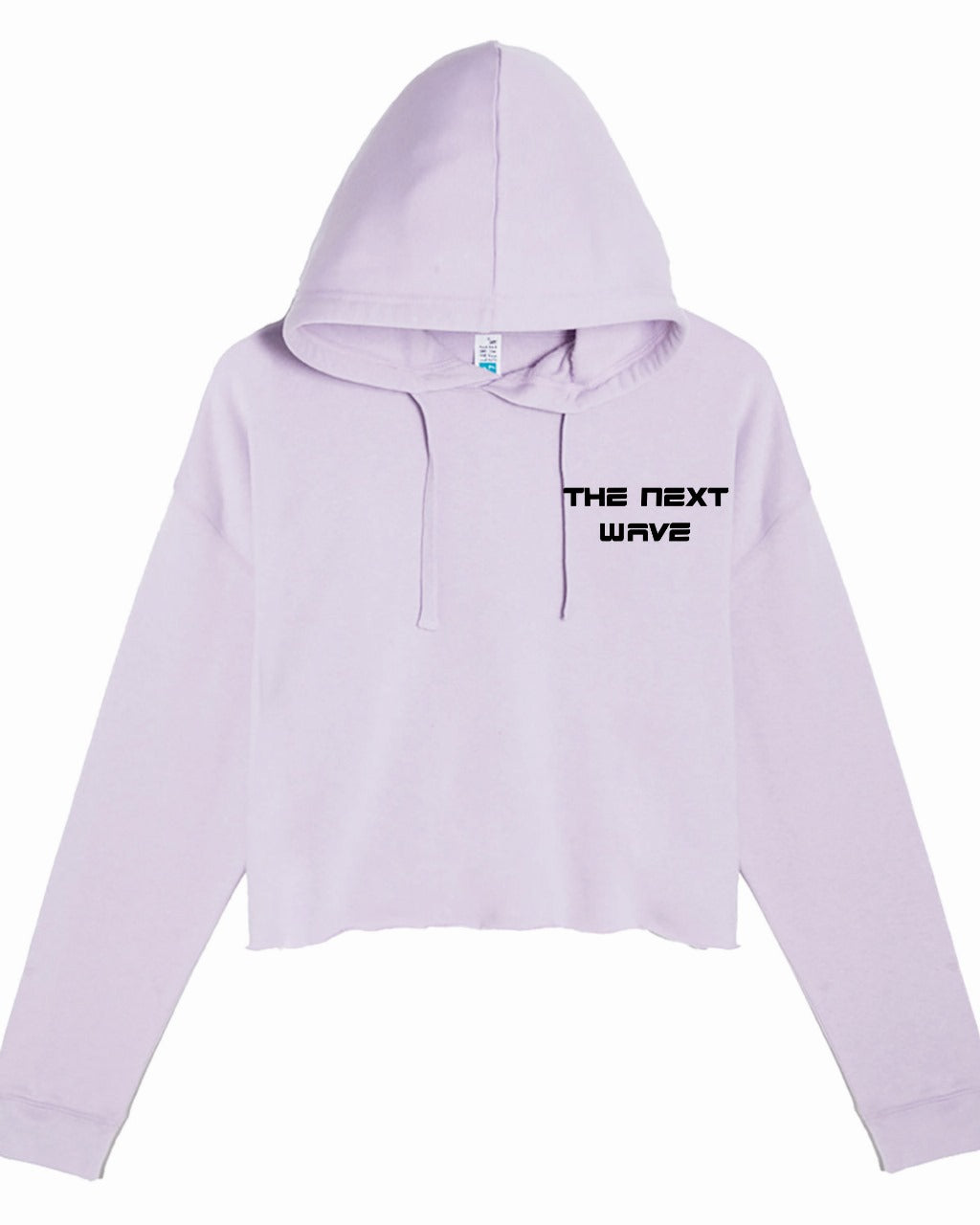 CROPPED BEACH BRAVE SURF HOODIE - LAVENDER