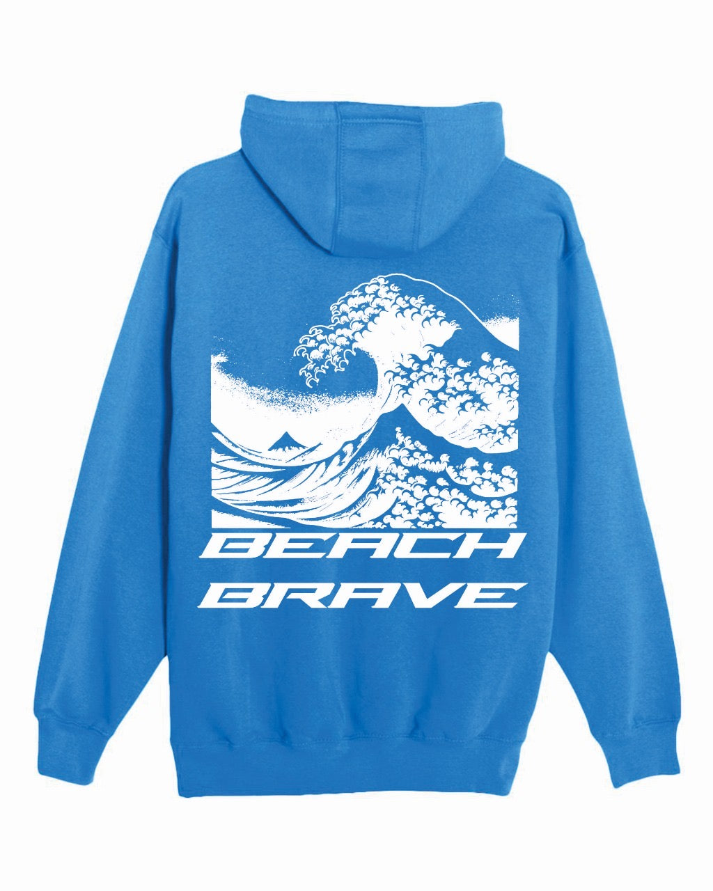 BEACH BRAVE PULLOVER WAVE HOODIE - ROYAL