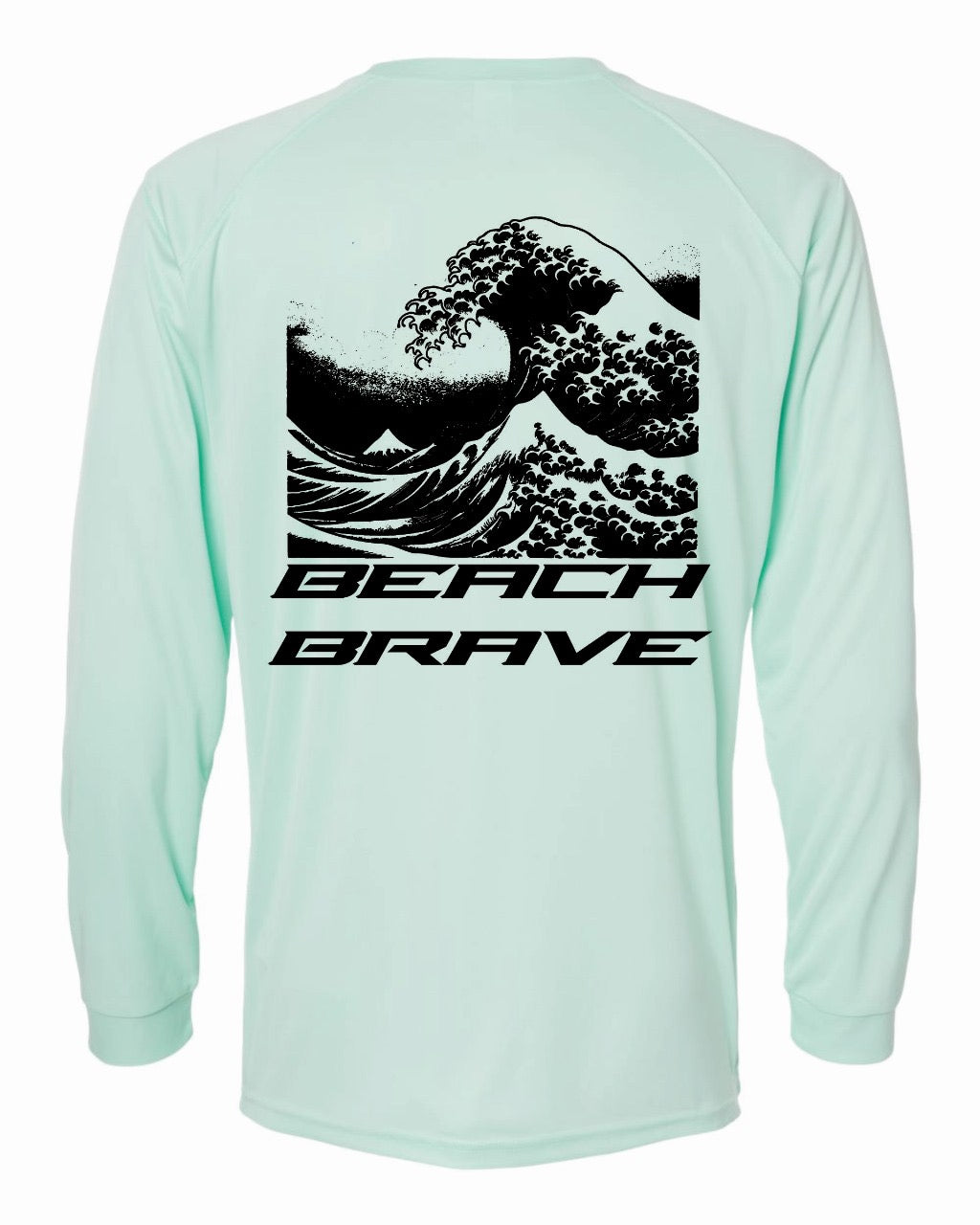 BEACH BRAVE UPF WAVE RASHGUARD - MINT