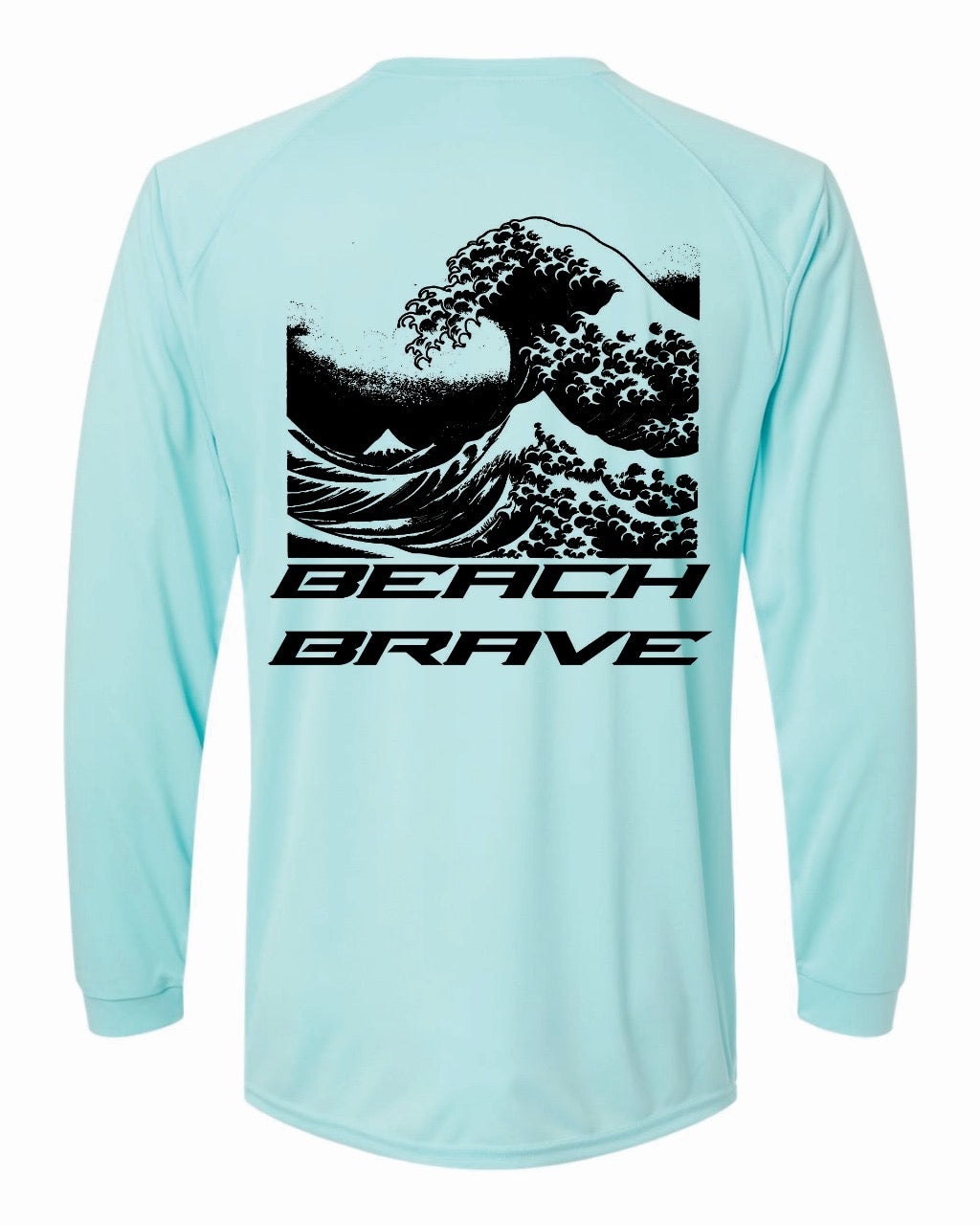 BEACH BRAVE UPF WAVE RASHGUARD - OCEAN